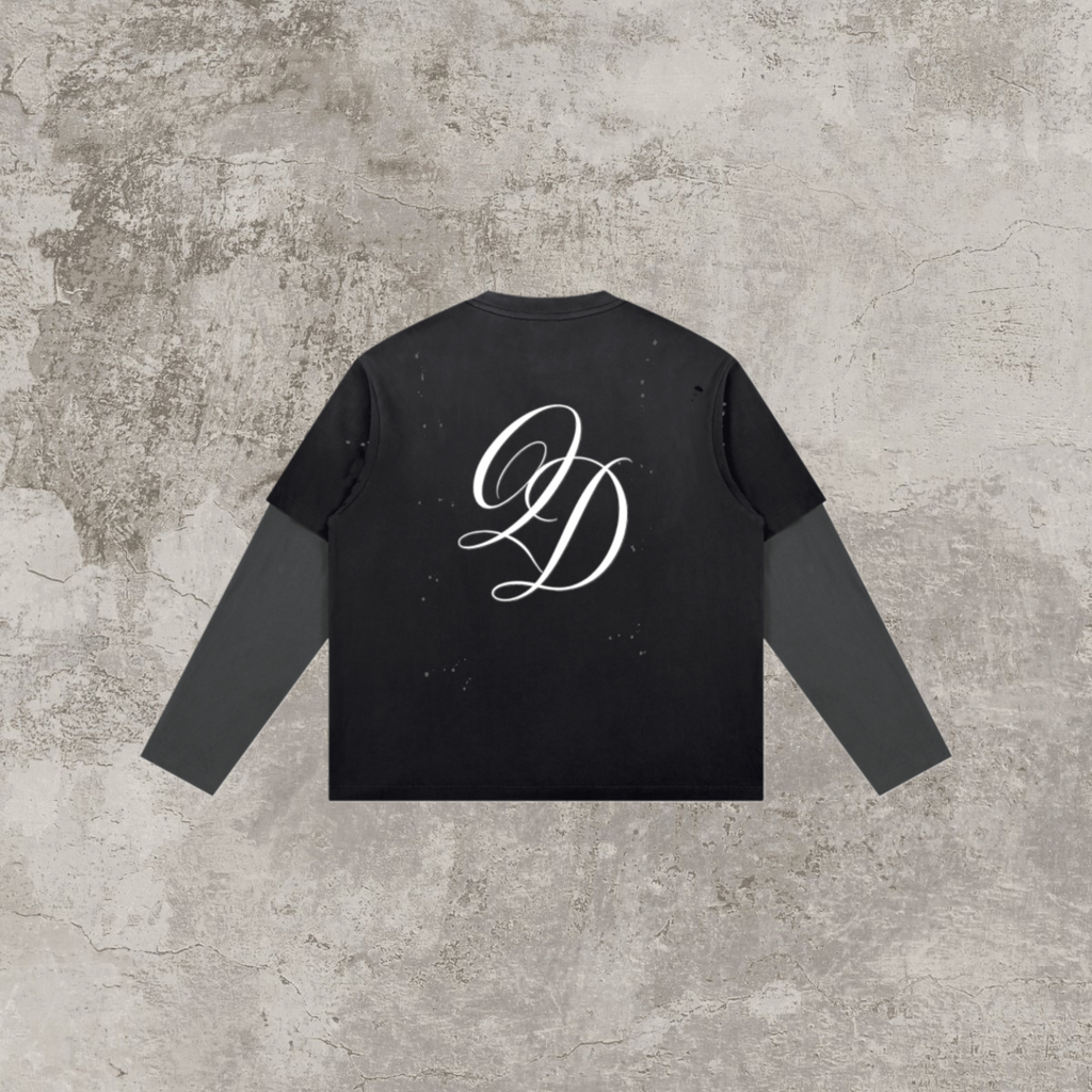 Script Layered Long Sleeve